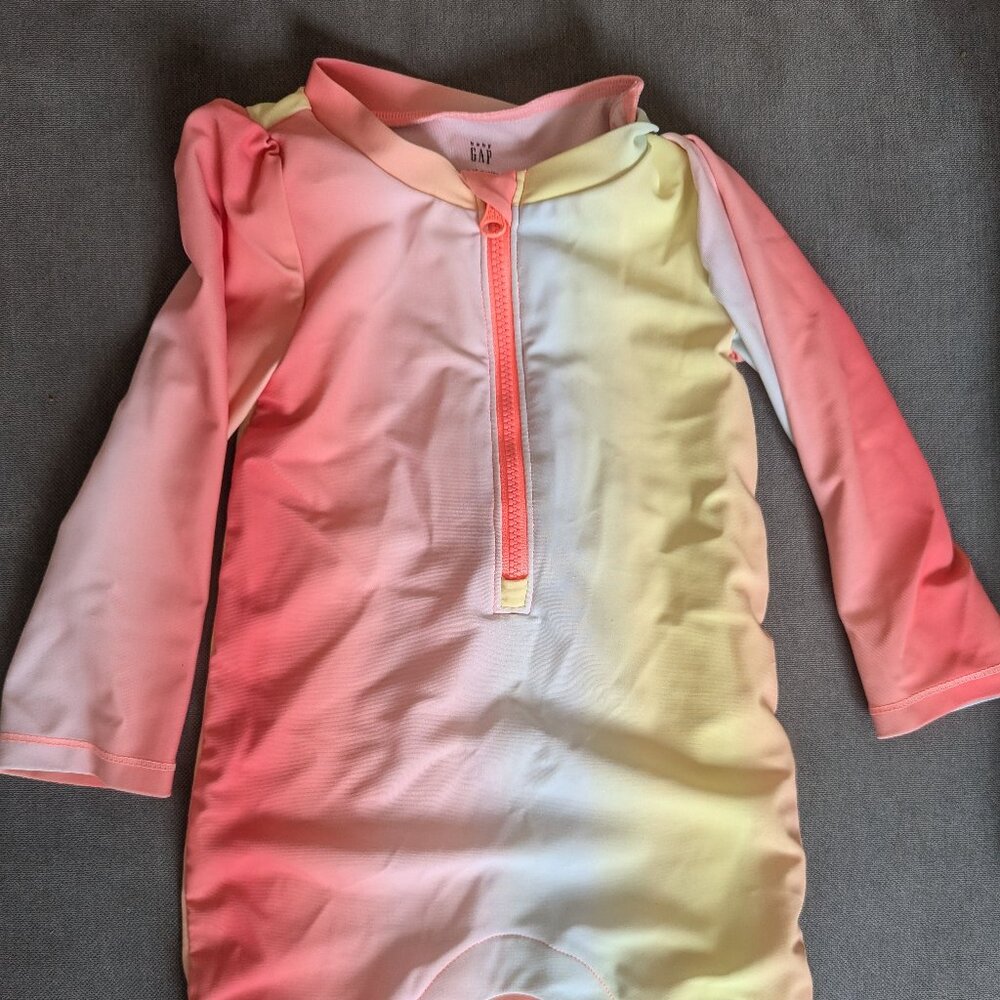 Toddler Girls one piece rash guard